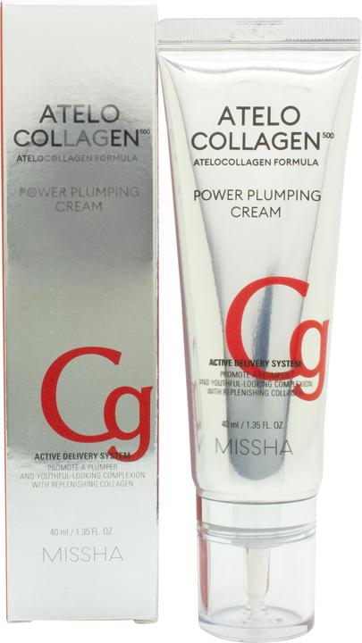 Produktbild Missha ATELO COLLAGEN 500 POWER PLUMPING CREAM Koreanische Kollagencreme für Gesicht Tag & Nacht (40 ml, Tagescreme)