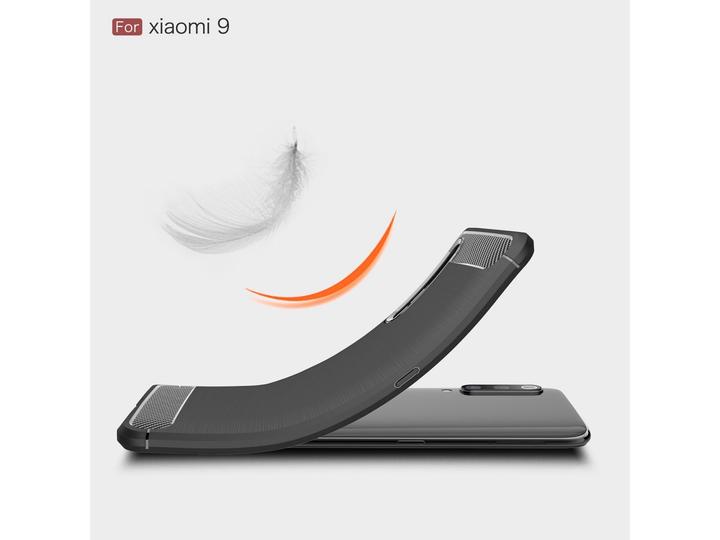 Produktbild Screenguard Xiaomi Mi 9 Hülle Carbon Brushed Soft TPU (Xiaomi Mi 9)