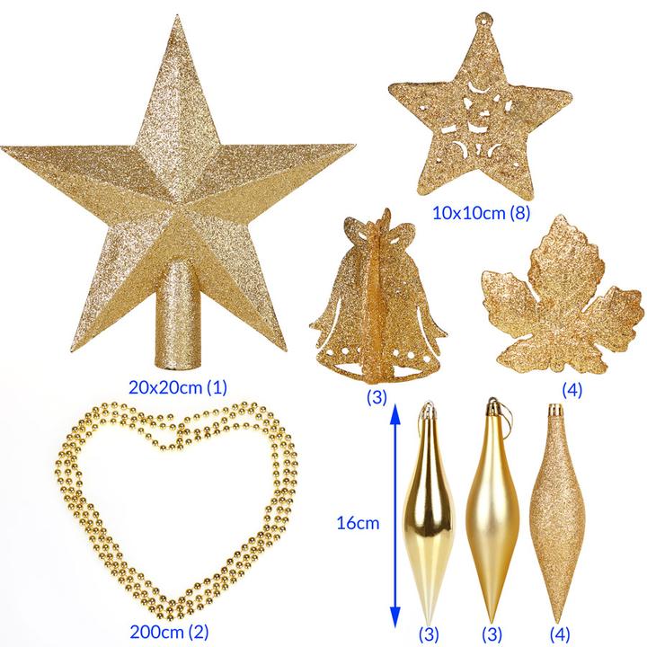 Image du produit Deuba Boules de Noël (102 -pièce)