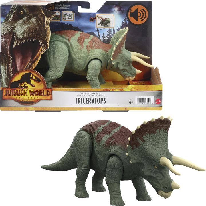 Produktbild Mattel GmbH JURASSIC WORLD Figur Roar Roar Strikers sortiert