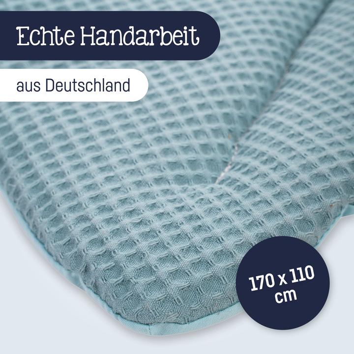 Produktbild Julius Zöllner Krabbeldecke Blatt Waffelpiqué