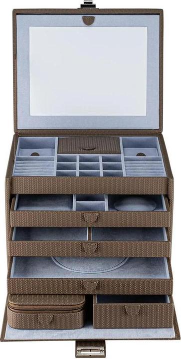Produktbild Windrose 803955.02 - Schmuckkoffer XL mit Reiseetui Corbello mocca