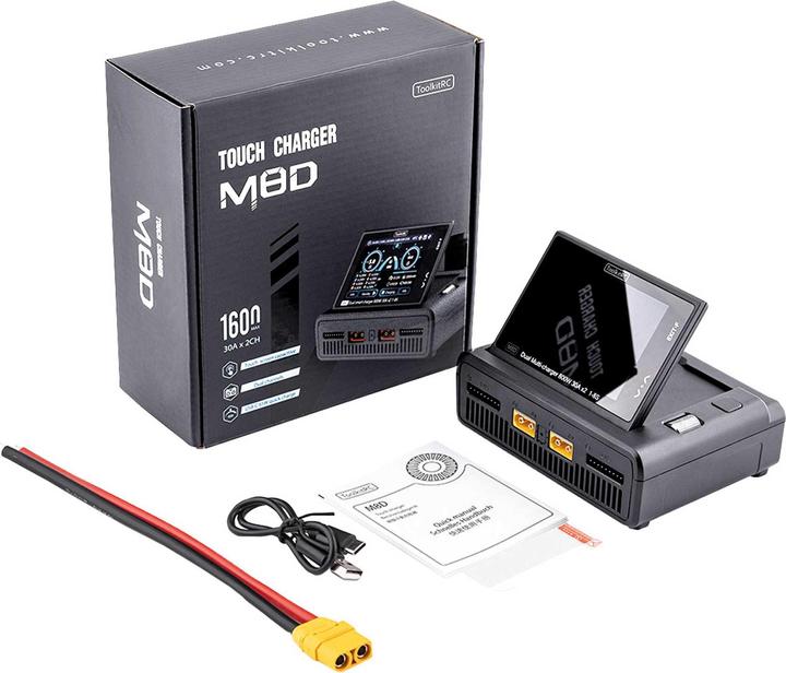 Actual product image Toolkitrc Dual charger M8D 1600W DC, 1-8S