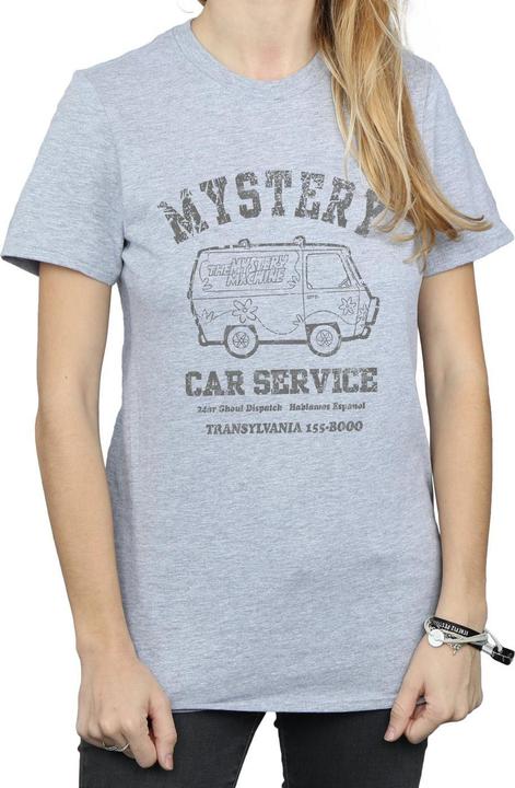 Actual product image Scooby Doo Womens/Ladies Mystery Car Service Boyfriend T-Shirt (L)