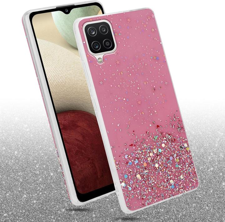 Productafbeelding Cadorabo TPU hoes fonkelende glitters (Samsung Galaxy M12, Samsung Galaxy A12)