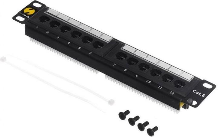 Actual product image Netrack Patch Panel 10" 12-porty 104-16