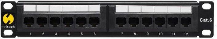 Actual product image Netrack Patch Panel 10" 12-porty 104-16