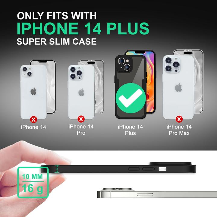 Actual product image Nalia Clear 360 Degree Hybrid Envelope (Apple iPhone 14 Plus)