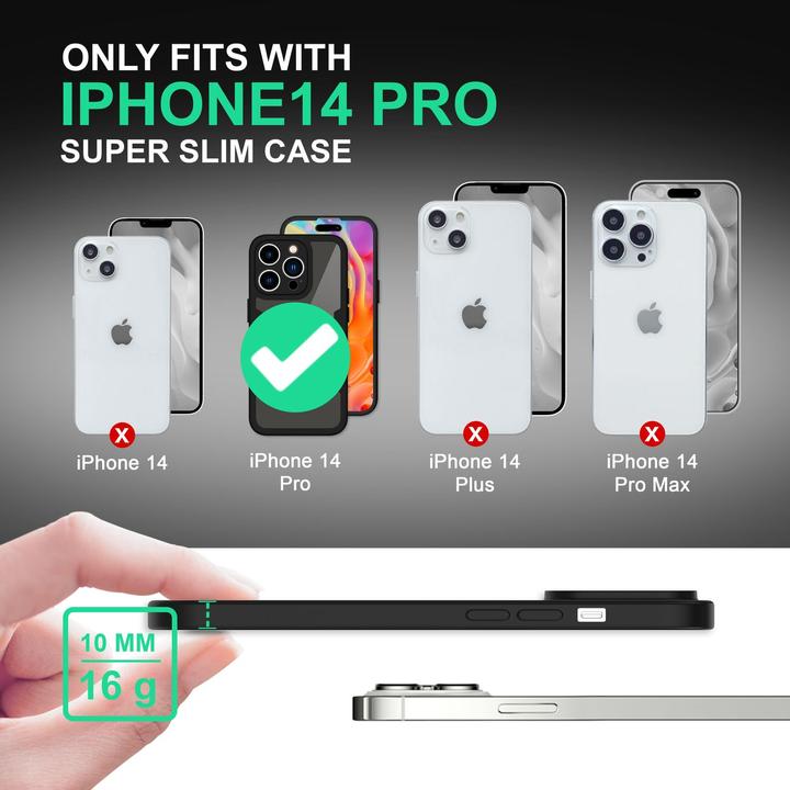 Actual product image Nalia Clear 360 Degree Hybrid Envelope (Apple iPhone 14 Pro)