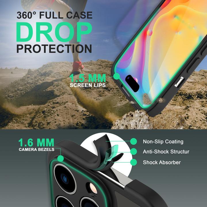 Produktbild Nalia Klare 360 Grad Hybrid Hülle (Apple iPhone 14 Pro Max)