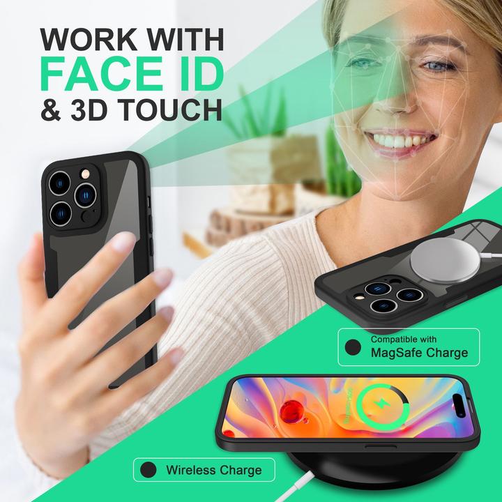 Produktbild Nalia Klare 360 Grad Hybrid Hülle (Apple iPhone 14 Pro Max)