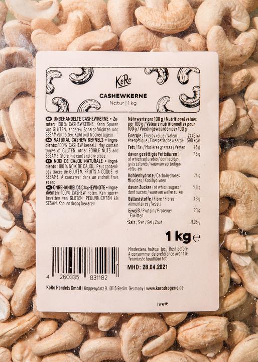 Immagine prodotto KoRo Anacardi leggeri (1000g) (1000 g)