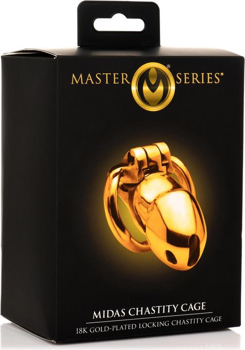 Actual product image Master Series Midas Locking Chastity Cage