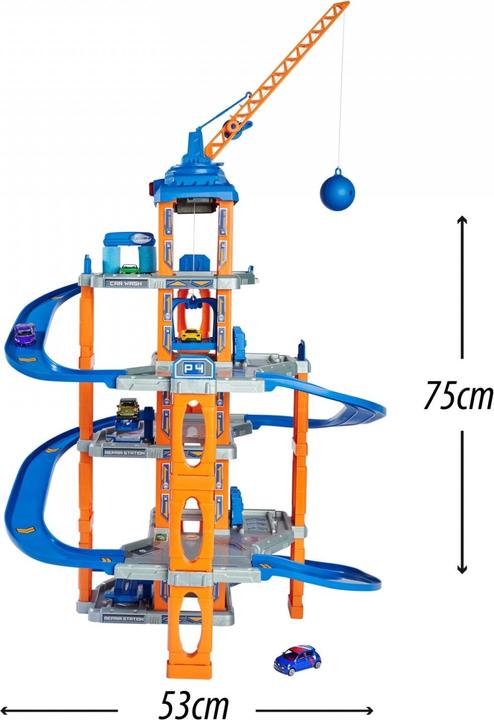 Image du produit Majorette garage avec ascenseur et 5 voitures