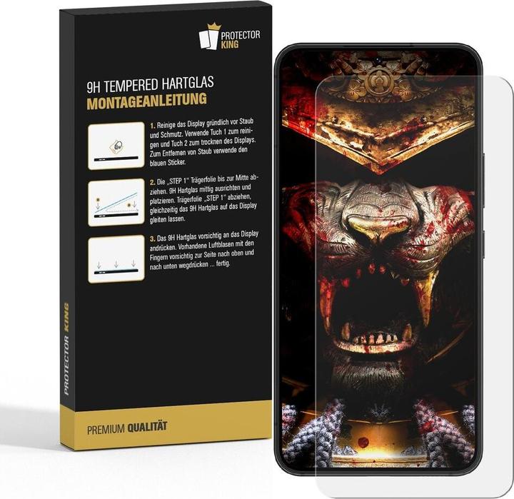 Actual product image Protectorking 1x real tempered 9H armoured glass 3D CLEAR (1 Piece, Samsung Galaxy A54 5G)