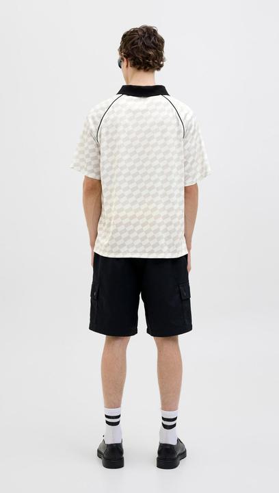 Image du produit Jack & Jones Jcoretreat Aop Mesh Open Collar Polo Ln (L)