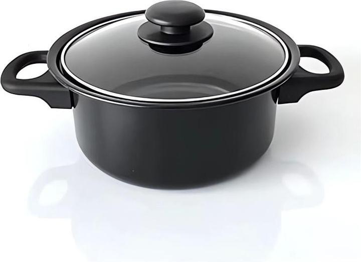 Produktbild König Design Topfset Kochtopf Pfanne 16 18 20 cm | 13-tlg. Kochset Metall Antihaft 3 Deckel (Kochtopf)