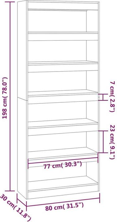 Produktbild VidaXL Barbee (80 x 30 x 198 cm)