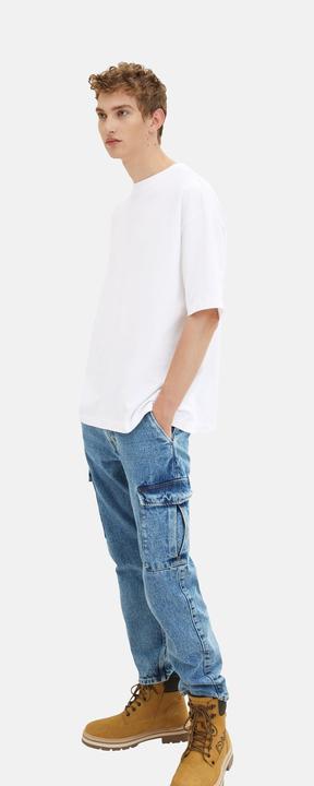 Actual product image Tom Tailor Shirt Oversized-T-Shirt mit Rundhalsausschnitt aus Baumwolljersey (L)