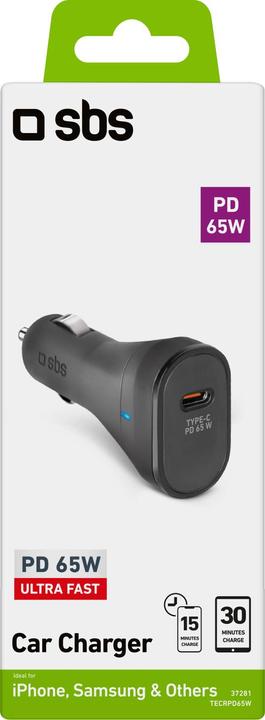 Produktbild SBS KFZ-Ladegerät USB-C PD 65W