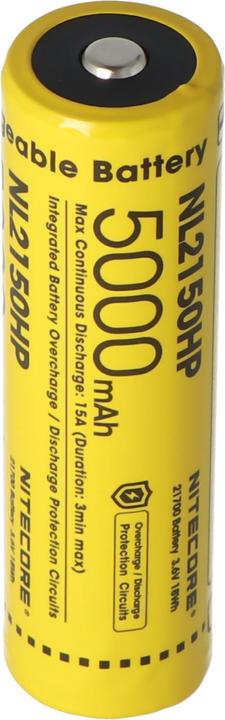 Actual product image Nitecore Li-Ion Akku Typ 21700 - 5000mAh - NL2150HP
