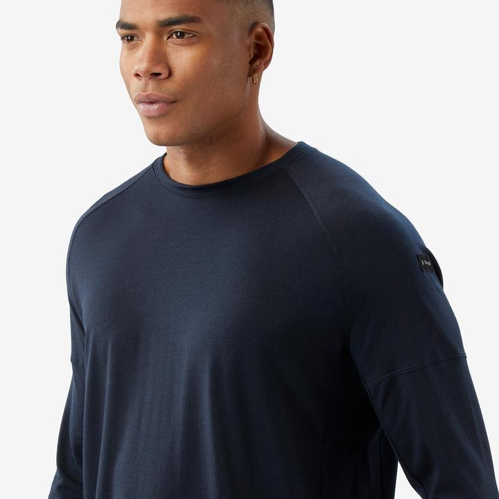 Actual product image Forclaz Langarmshirt Herren - Merino Resist dunkelblau (M)
