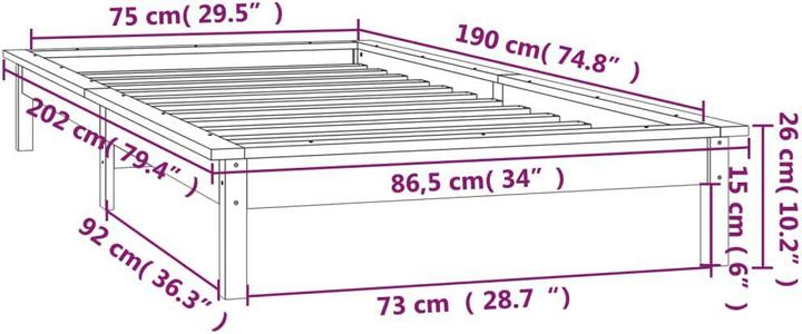Produktbild VidaXL Rog (75 x 190 cm)