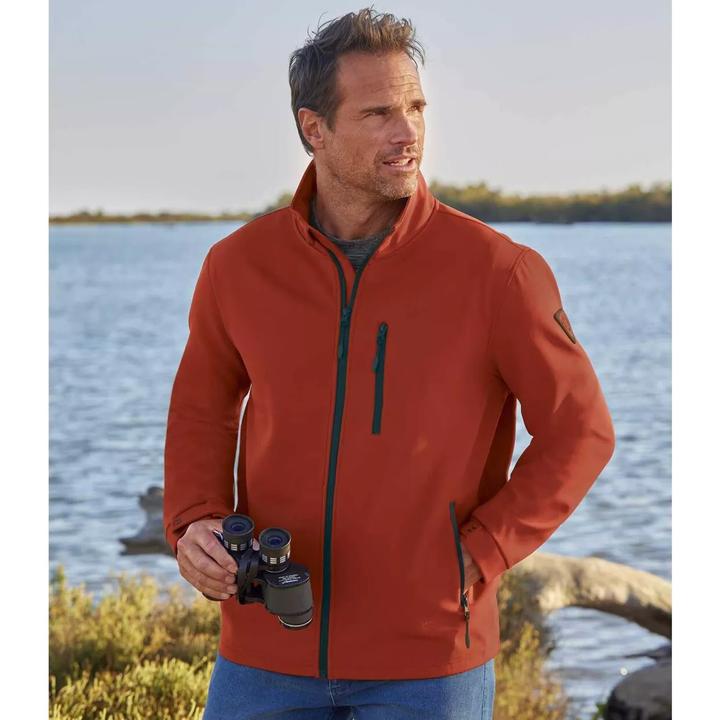 Actual product image Atlas For Men Mens Water Repellent Sport Soft Shell Jacket (L)