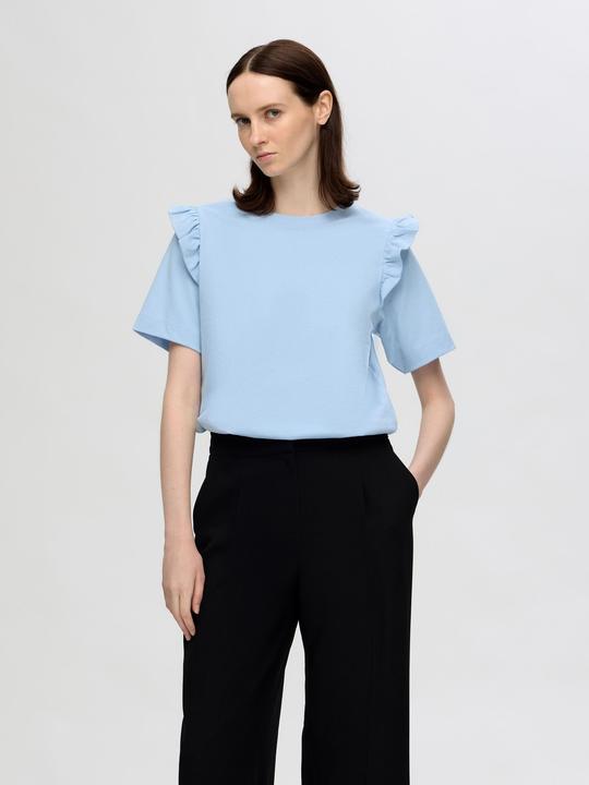 Actual product image Selected Femme Ruched T-Shirt (S)