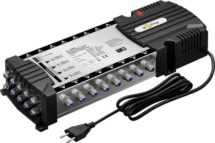 Image du produit Goobay Commutateur multiple satellite 9 entrées/16 sorties (Multi commutateur)