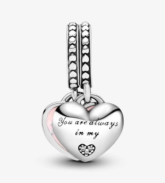 Image du produit Pandora Coeurs mère & fille (Argent sterling, Émail)