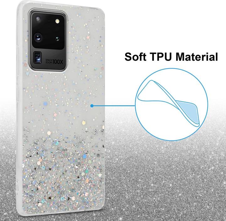 Actual product image Cadorabo TPU cover sparkling glitter (Samsung Galaxy S20 Ultra)