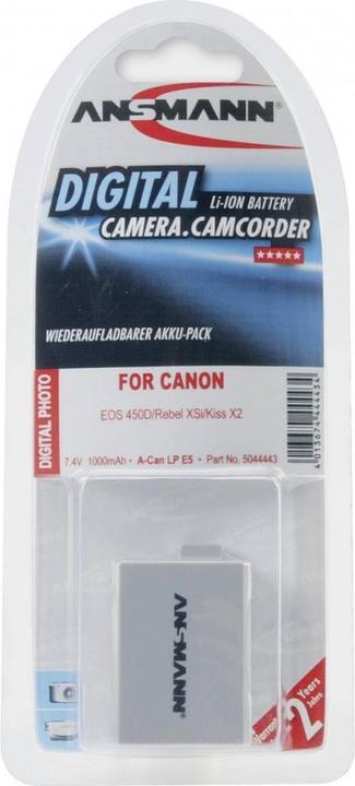 Actual product image Ansmann Canon LP-E5 Battery (Camera battery)