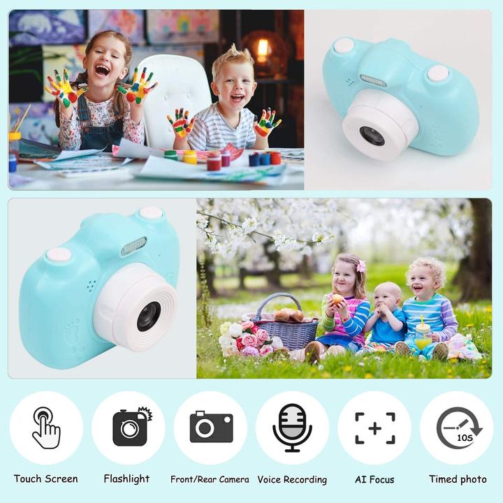 Produktbild Yunke 3,0-Zoll-HD-Touchscreen-Digitalkamera mit 30MP, Blau
