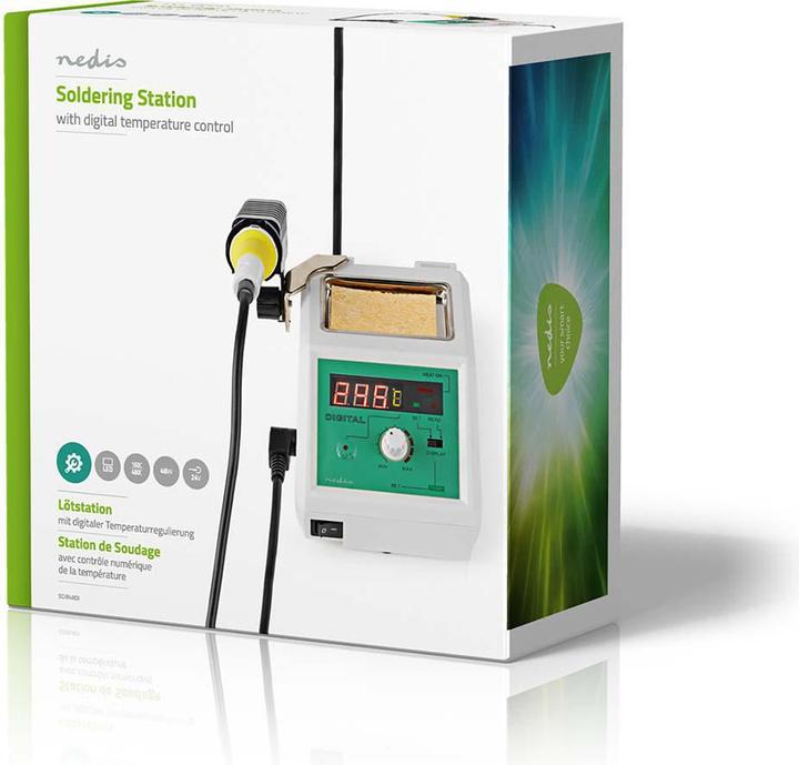 Produktbild Nedis Digitale Lötstation 160-480 °C 48 W 1.20 m Weiss
