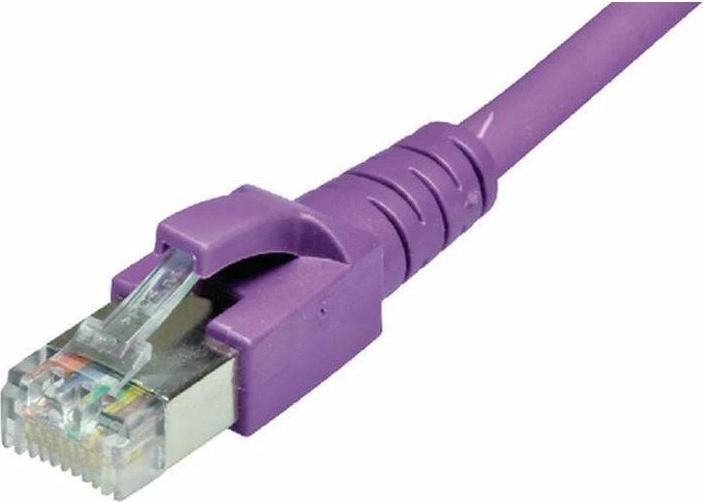 Dätwyler Patchkabel Cat 6A, S/FTP, 5 m, Violett (S/FTP, CAT6a, 5.50 m)