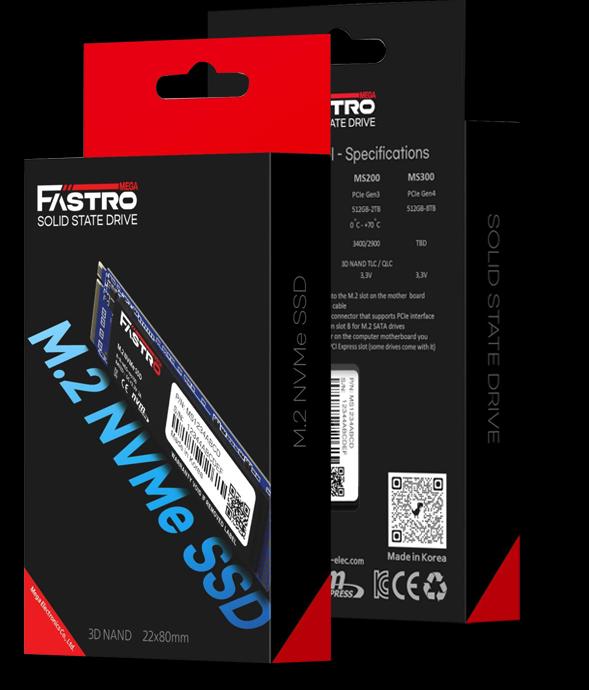 Actual product image Fastro MS150 (512 GB, M.2 2280)