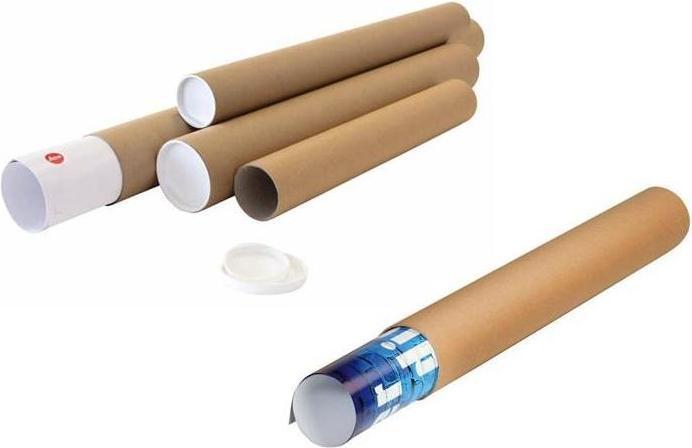 Actual product image Transpak Dispatch tube diameter 80mm length 610mm A1 brown wall thickness 2mm (20 x)