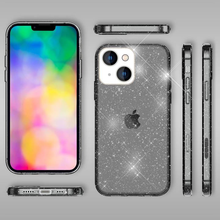 Produktbild Nalia Klare Glitzer Silikon Hülle (Apple iPhone 14 Plus)