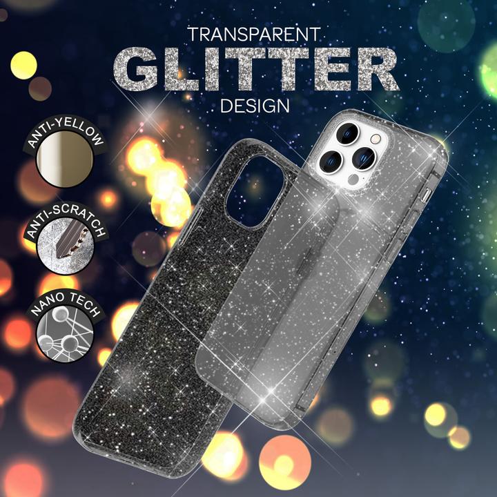 Produktbild Nalia Klare Glitzer Silikon Hülle (Apple iPhone 14 Pro Max)