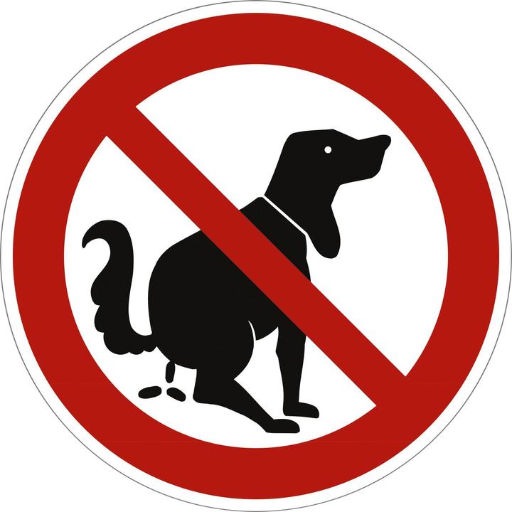 Moravia Cartello di divieto Niente lettiera per cani qui