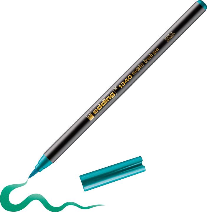 Produktbild Edding 1340 - Brushpen (Grün, Metallic, 1 x)