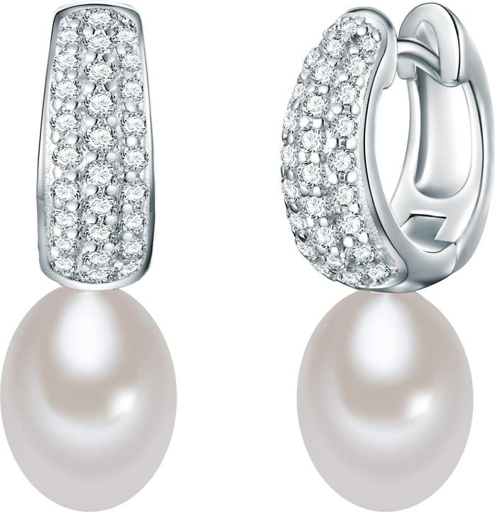 Immagine prodotto Lulu & Jane Perla d'acqua dolce d'argento con zirconi - 33652 (Argento)