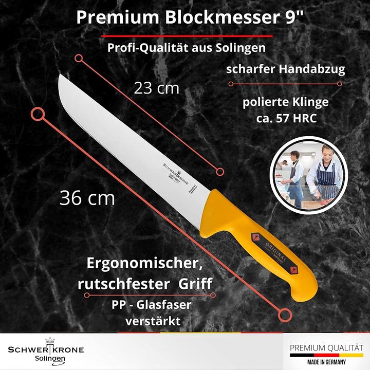Produktbild Schwertkrone Metzgermesser Set (23 cm)