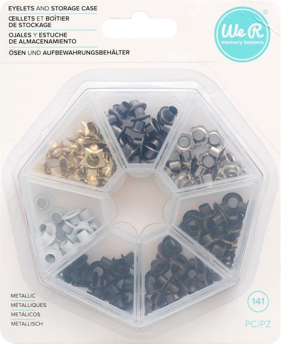 Actual product image We R Memory Keepers Eyelets Metallic 141 pieces, 0.8 cm