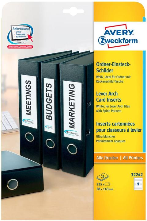 Produktbild Avery ZWECKFORM - Ordner-Einsteckschilder