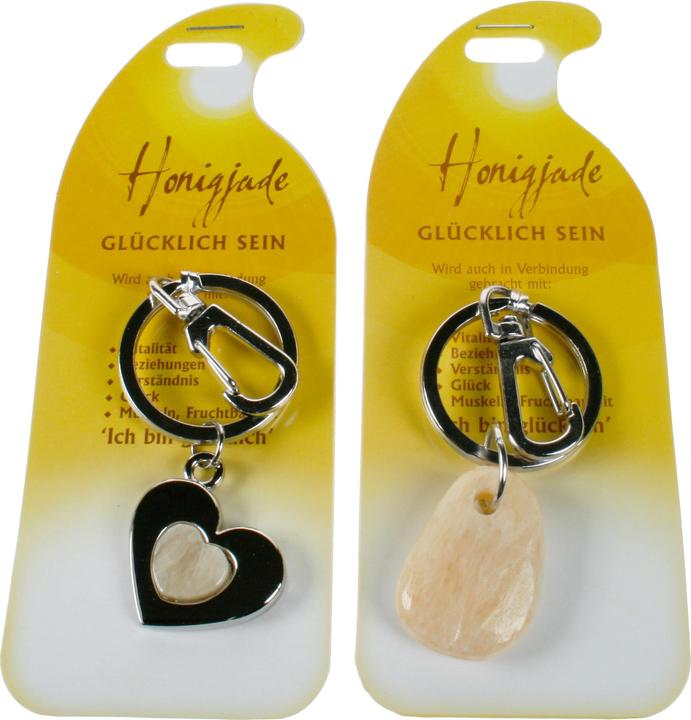 Roost Schlüsselanhänger Glück G228 Honigjade 2 Motive (assortiert) (Honigjade)