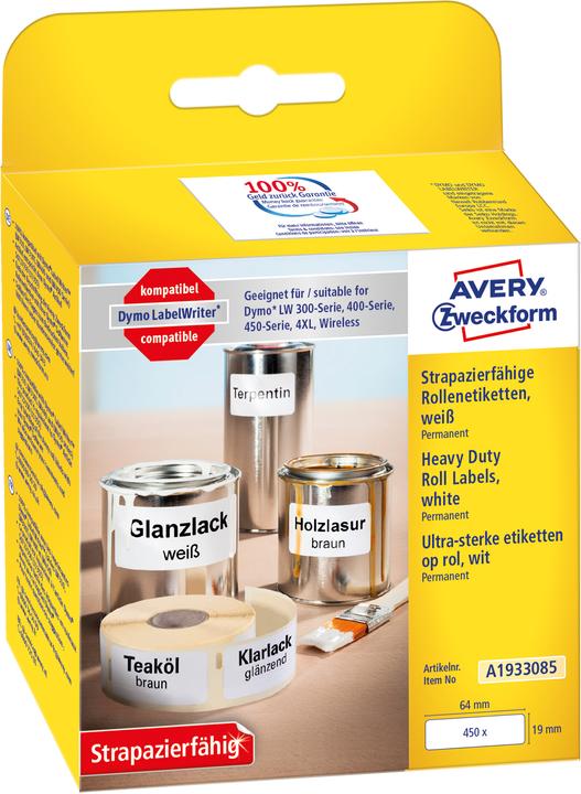 Actual product image Avery Roll labels
