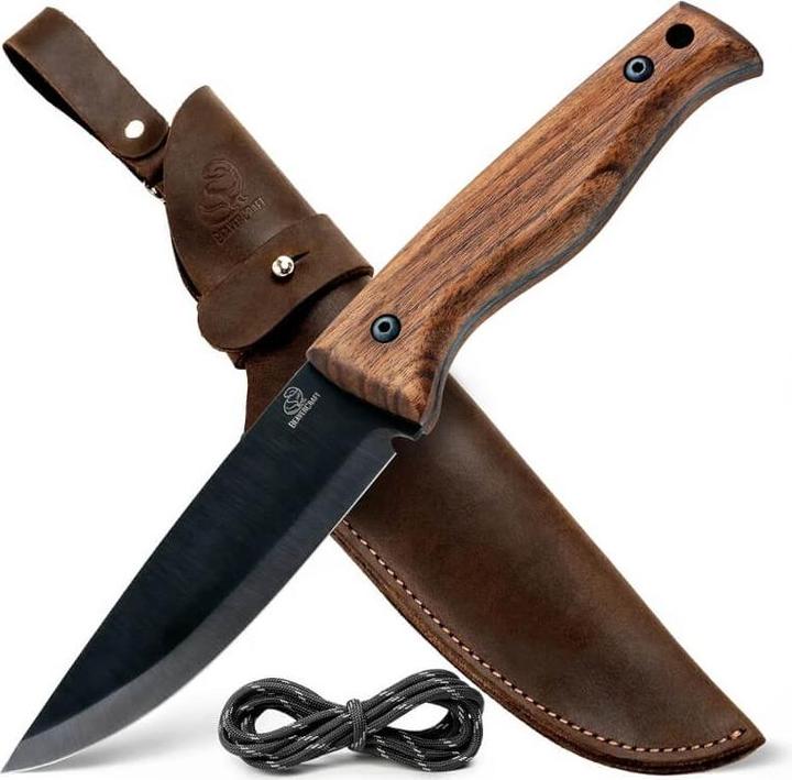 Actual product image Beaver Craft Bushcraft knife with blued blade (12 cm)