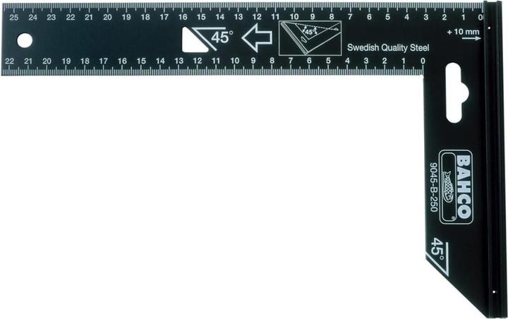 Produktbild Bahco Präzisionswinkel mit Stahlblatt 250 mm